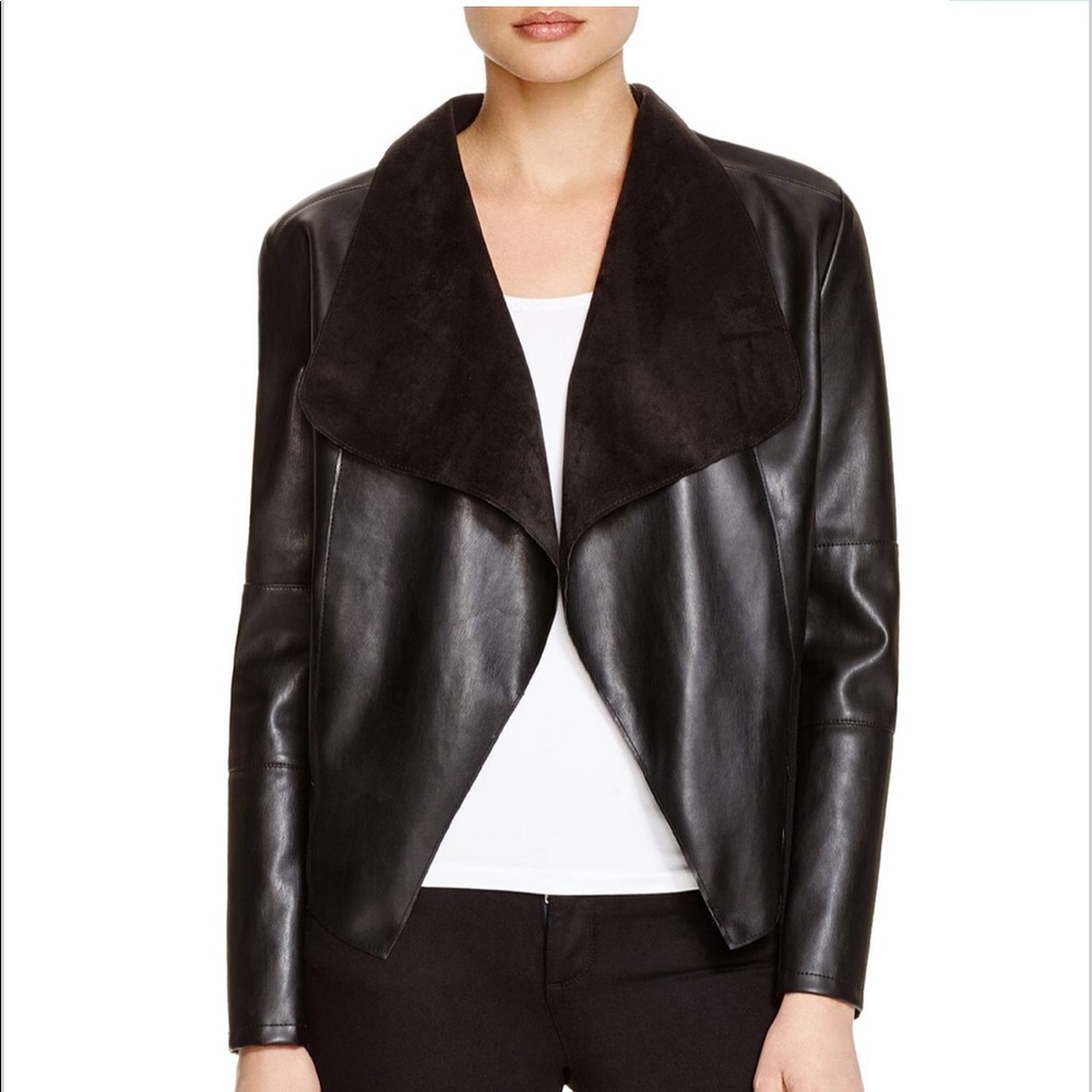 BAGATELLE Open Faux Leather Jacket